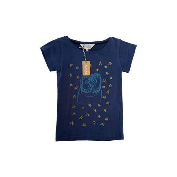 ATELIER BARN - OWL TS - 100% COTTON - BLUE/YELLOW - 6Y UNISEX - NWT - Picture 2 of 5